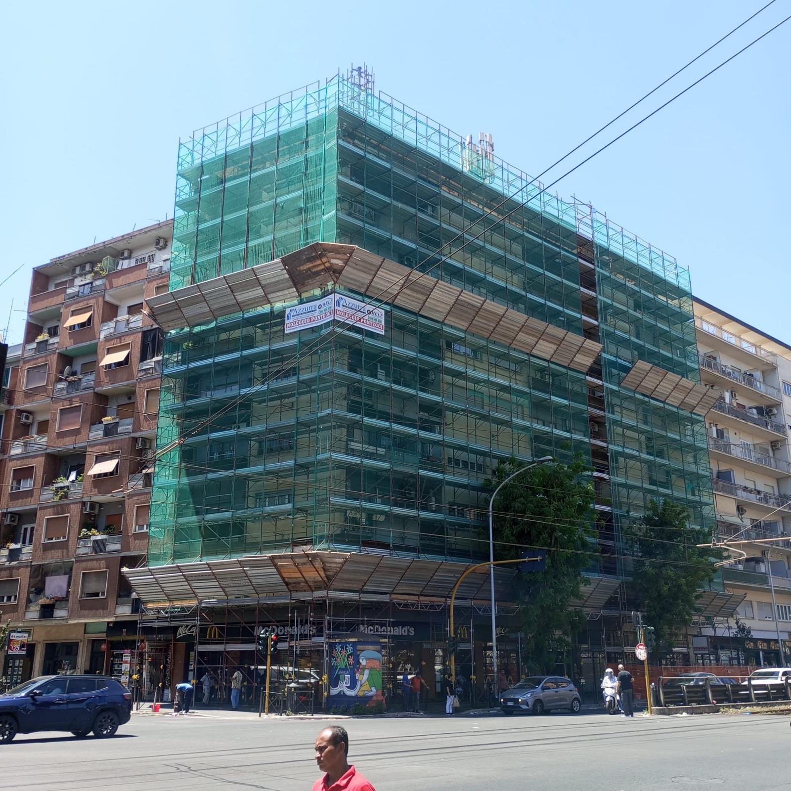 Noleggio ponteggi Via Casilina